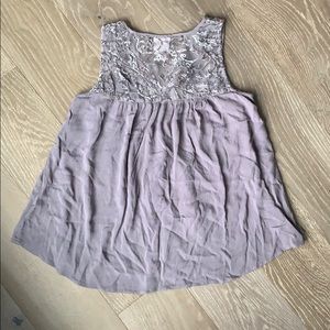 Knox Rose Sheer & Velvet Tank Top, size medium